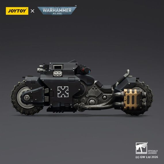 Warhammer 40,000 Raider-pattern Combat Bike Raven Guard with twin-linked bolt rifles 22 cm
