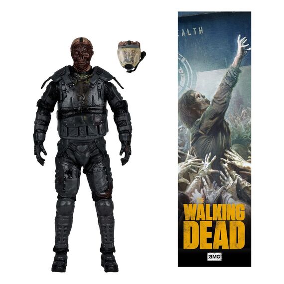The Walking Dead  Action Figure Gas Mask Zombie (Season 4) 13 cm