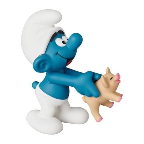 The Smurfs UDF Mini Figure Smurf with Pig 8 cm