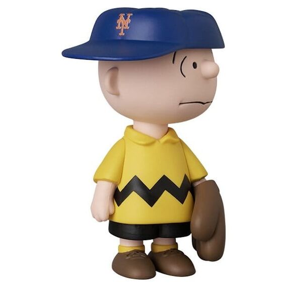 MLB × Peanuts UDF PVC Figure New York Mets Charlie Brown 9 cm