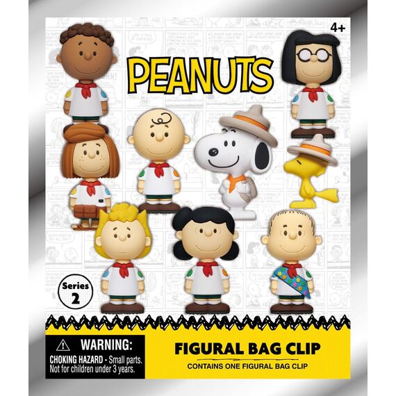 Peanuts 3D PVC Bag Clips Snoopy Series 2 Display (24)