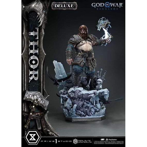 God of War: Ragnarök Real Elite Masterline Series Statue 1/3 Thor Deluxe Version 105 cm