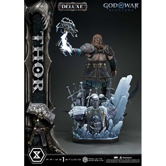 God of War: Ragnarök Real Elite Masterline Series Statue 1/3 Thor Deluxe Version 105 cm