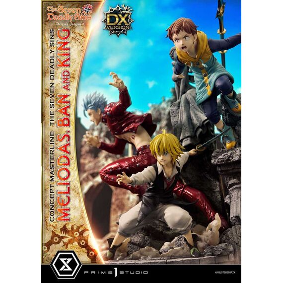 Seven Deadly Sins Concept Masterline Series Statue Meliodas, Ban and King Deluxe Version 55 cm