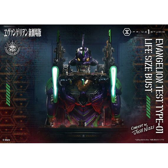 Neon Genesis Evangelion Life Size Bust 1/1 Test Type-01 (Concept by Josh Nizzi) Bonus Ver. 86 cm