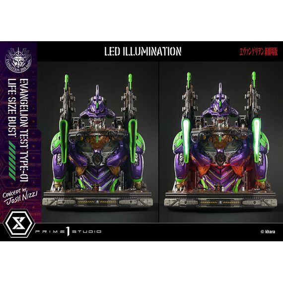 Neon Genesis Evangelion Life Size Bust 1/1 Test Type-01 (Concept by Josh Nizzi) Bonus Ver. 86 cm