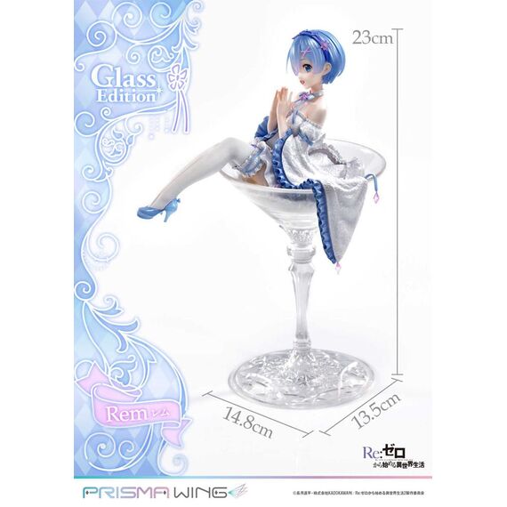 Re:Zero - Starting Life in Another World Prisma Wing PVC Statue 1/7 Rem Glass Edition 23 cm
