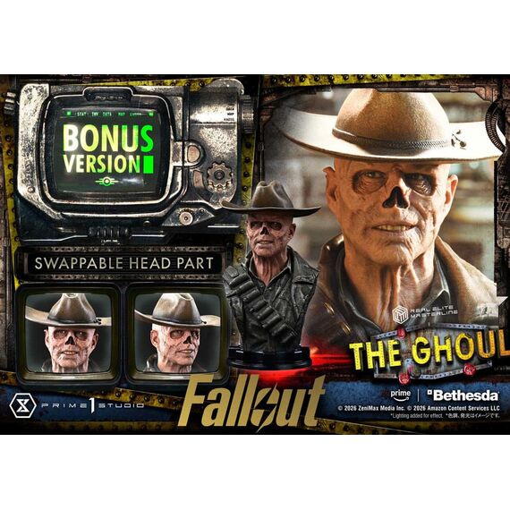 Fallout (TV Series) Real Elite Masterline Series Statue 1/4 The Ghoul DX Bonus Version 64 cm