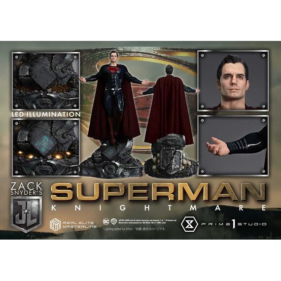 Zack Snyder's Justice League Real Elite Masterline Series Statue 1/3 Superman Knightmare Color Edition 95 cm