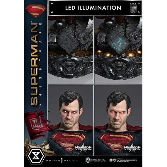 Zack Snyder's Justice League Real Elite Masterline Series Statue 1/3 Superman Knightmare Color Edition Deluxe Ver. 95 cm