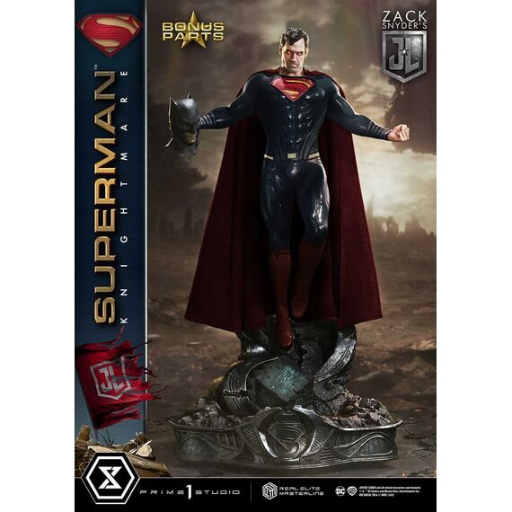 Zack Snyder's Justice League Real Elite Masterline Series Statue 1/3 Superman Knightmare Color Edition Deluxe Bonus Ver. 95 cm