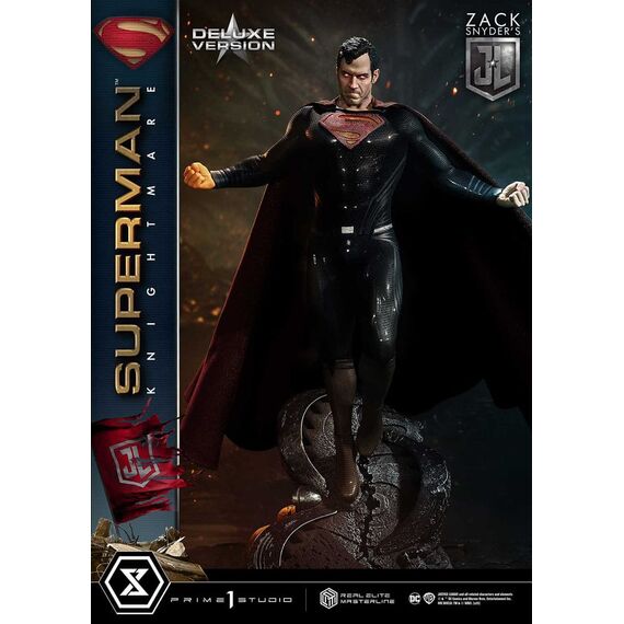 Zack Snyder's Justice League Real Elite Masterline Series Statue 1/3 Superman Knightmare Color Edition Deluxe Bonus Ver. 95 cm