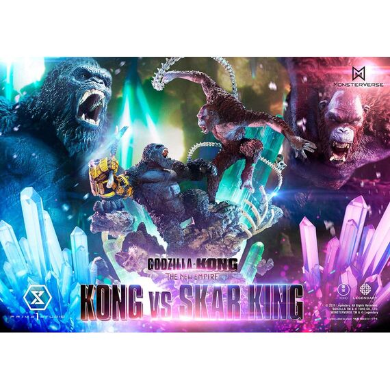 Godzilla x Kong: The New Empire Ultimate Diorama Masterline Series Statue Kong vs Skar King 104 cm