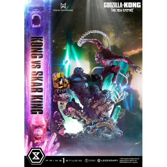 Godzilla x Kong: The New Empire Ultimate Diorama Masterline Series Statue Kong vs Skar King 104 cm