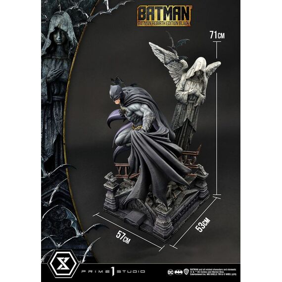 Batman Ultimate Premium Masterline Series Statue 1/4 Batman Rebirth Edition Black 71 cm
