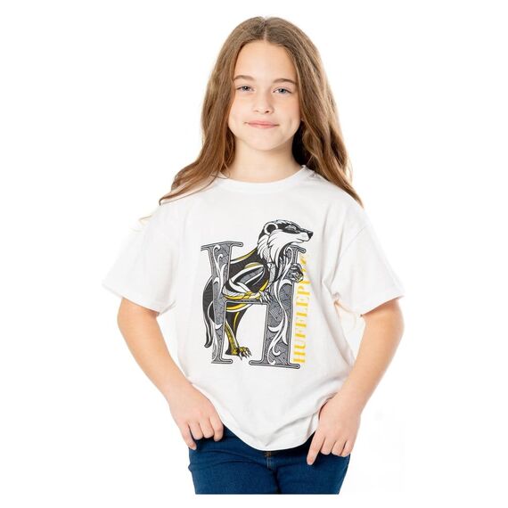 Harry Potter Kids T-Shirt Hufflepuff Mosaic Size 5-6