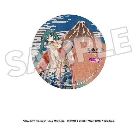 Katsushika Hokusai x Hatsune Miku Pins 6 cm Blind Box Assortment (8)