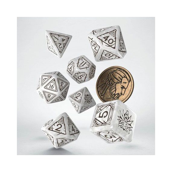 The Witcher Dice Set Geralt The White Wolf (7)
