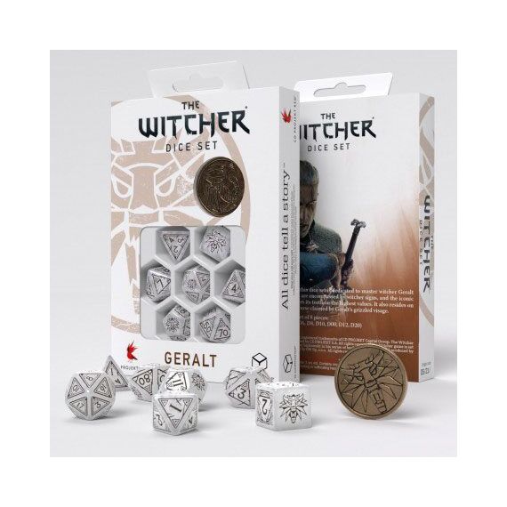 The Witcher Dice Set Geralt The White Wolf (7)
