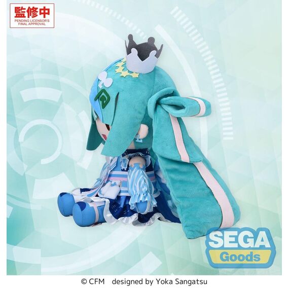 Character Vocal Series 01: Hatsune Miku Fuwa Petit Plush Figure Hatsune Miku LAWSON 50th Anniversary Special LIVE L 30 cm