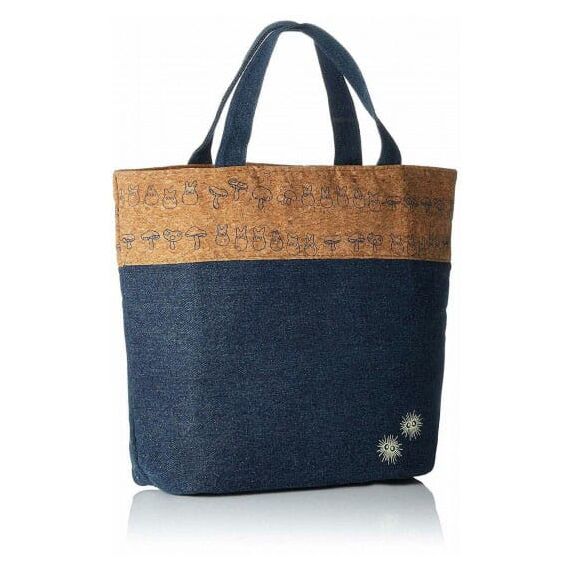 My Neighbor Totoro Lunch Bag cork & denim style Totoro