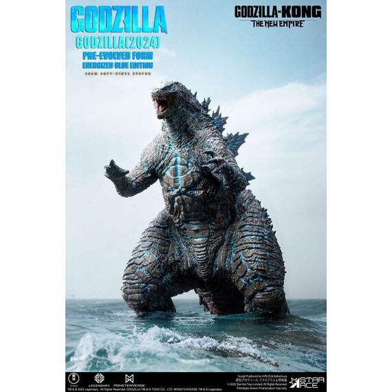 Godzilla vs. Kong: The New Empire Soft Vinyl Statue Godzilla (2024) Evolved Blue Edition 28 cm