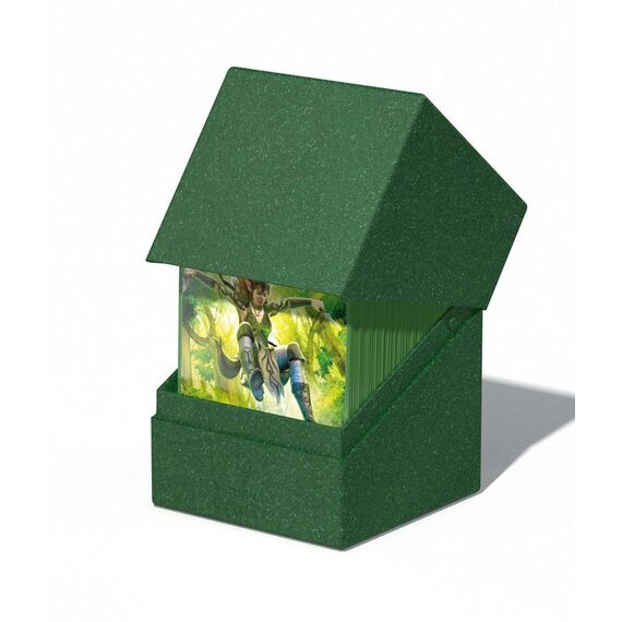 Ultimate Guard Return To Earth Boulder Deck Case 100+ Standard Size Green