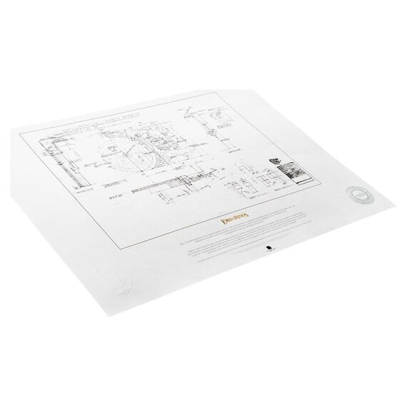 Lord of the Rings Blueprint Art Print The Grey Havens 59 x 42 cm