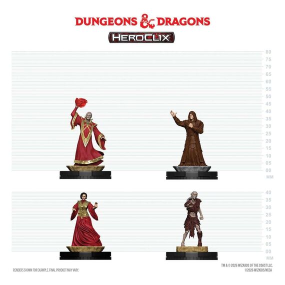 Dungeons & Dragons HeroClix 400: Figure Set Red Wizards of Thay
