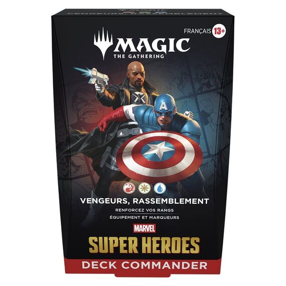 Magic the Gathering Marvel Super Heroes Commander Decks Case (4) french