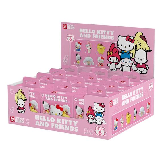 Sanrio Pocket Hero Keychain Hello Kitty and Friends Series 1 Blind Box Display (12)