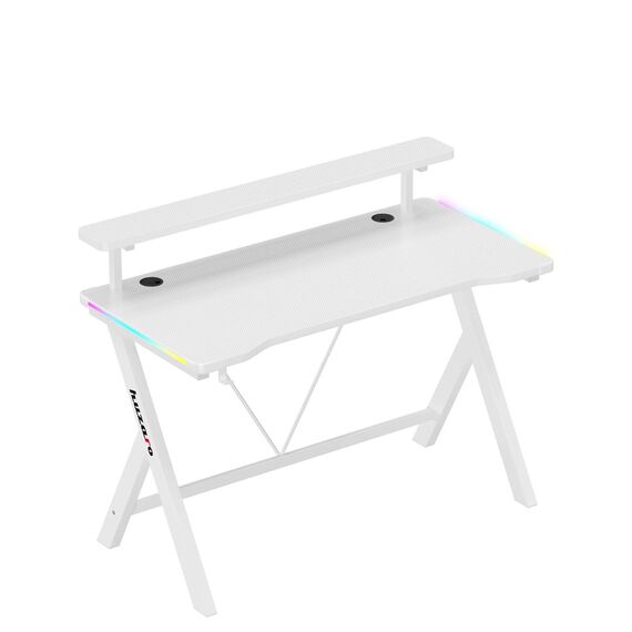 Huzaro Hero 1.9 RGB White Gaming Desk