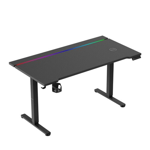 Huzaro Hero 8.7 RGB Electric Gaming Desk – Black | Techbox