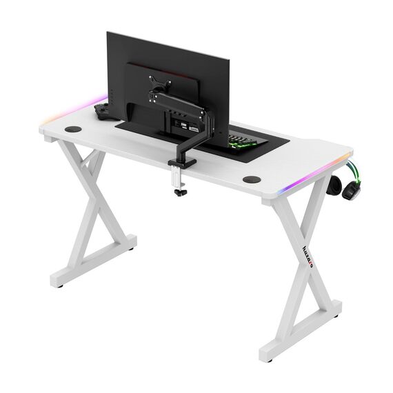 Huzaro Hero 2.3 RGB Gaming Desk white