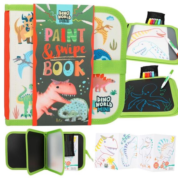 Dino World - Paint & Swipe Book - ( 0412101 ) / Toys