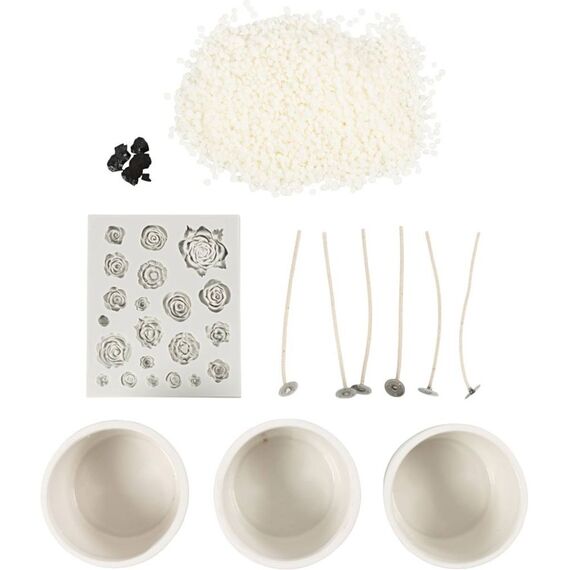 DIY Kit - Craft Kit Candle Making, Rose, beige, white, cream, 1 pack (977857) / Toys