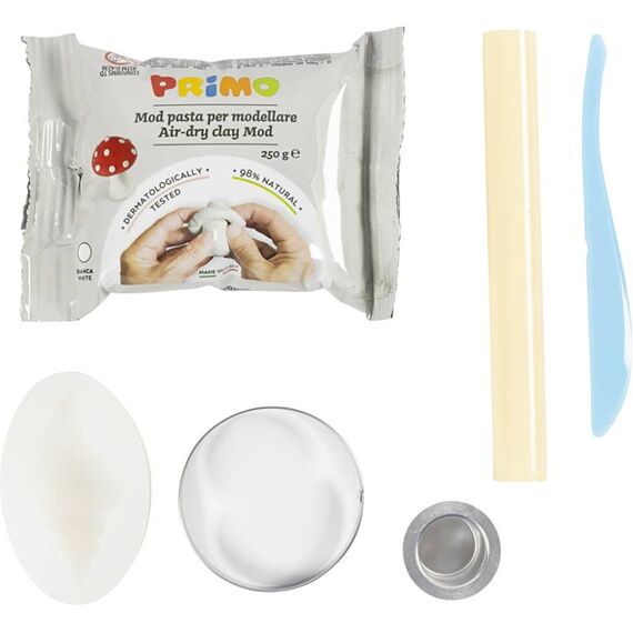 DIY Kit  - Mini Craft Kit Modelling, Candle holder with shells - Off White - 1 pack (977842) / Toys