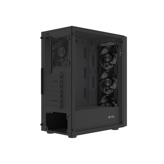 FURY SHOBO SH8F MIDI TOWER CASE WITH WINDOW BLACK - Computer Cases - PC Cases & Accessories - Techbox
