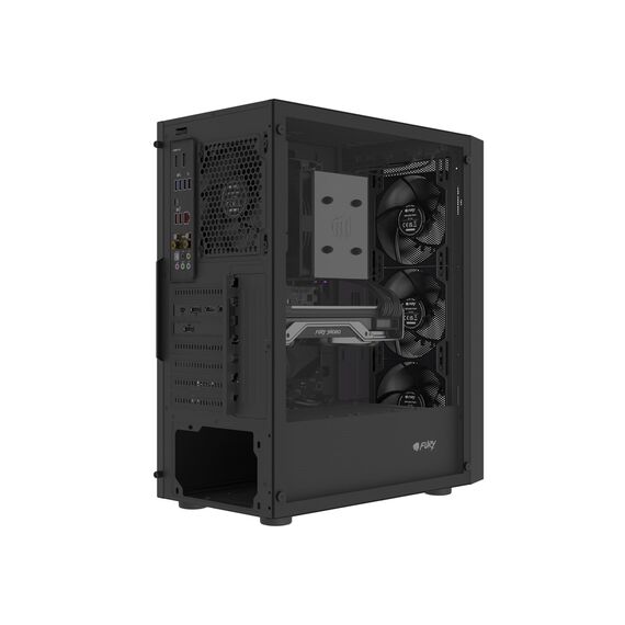 FURY SHOBO SH8F MIDI TOWER CASE WITH WINDOW BLACK - Computer Cases - PC Cases & Accessories - Techbox