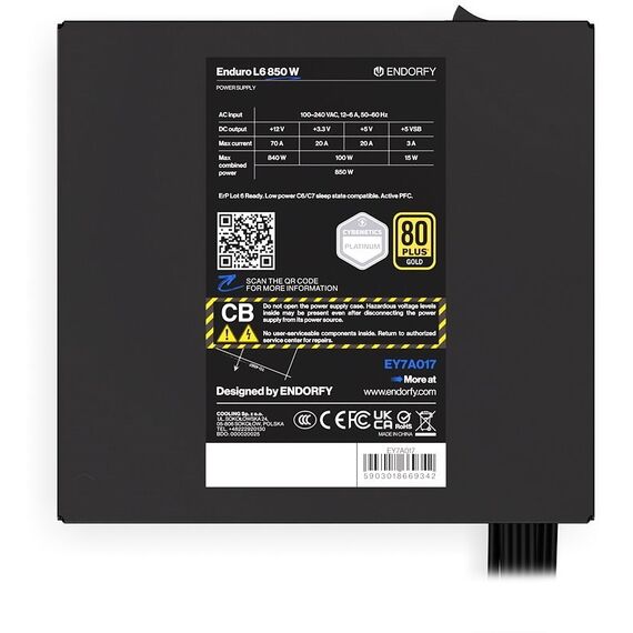 ENDORFY Enduro L6 850 W power supply