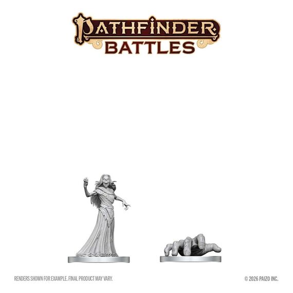 Pathfinder Battles Deep Cuts Unpainted Miniature Giant Crawling Hand & Revenant 13 cm