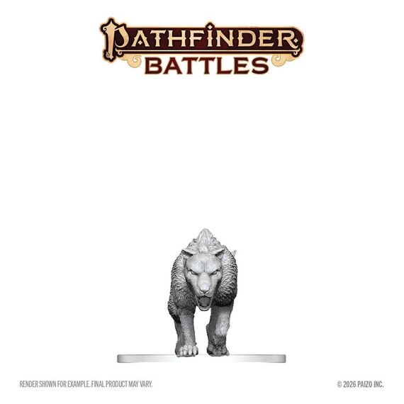 Pathfinder Battles Deep Cuts Unpainted Miniature Hyaenodon 13 cm