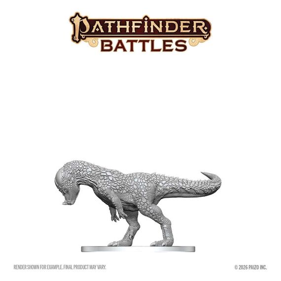 Pathfinder Battles Deep Cuts Unpainted Miniature Pachycephalosaurus 13 cm