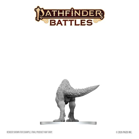 Pathfinder Battles Deep Cuts Unpainted Miniature Pachycephalosaurus 13 cm