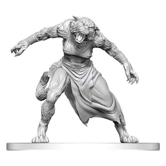 Pathfinder Battles Deep Cuts Unpainted Miniature Weretiger 13 cm