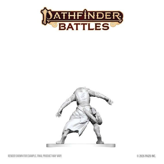 Pathfinder Battles Deep Cuts Unpainted Miniature Weretiger 13 cm