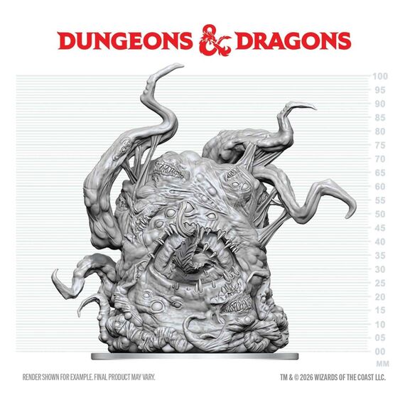 Dungeons & Dragons Nolzur's Marvelous Miniatures Unpainted Miniature Shoggoth 20 cm