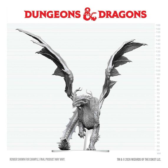 Dungeons & Dragons Nolzur's Marvelous Miniatures Unpainted Miniature Adult Spirit Dragon 24 cm