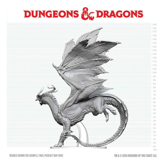 Dungeons & Dragons Nolzur's Marvelous Miniatures Unpainted Miniature Adult Spirit Dragon 24 cm