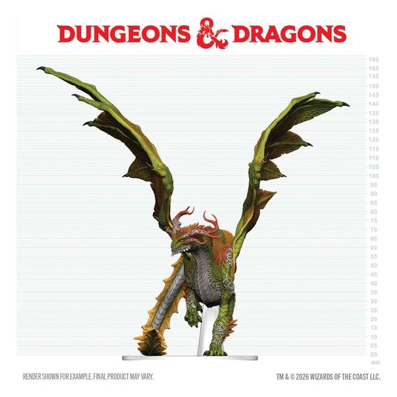 Dungeons & Dragons Icons of the Realms prepainted Miniatures Adult Spirit Dragon 24 cm